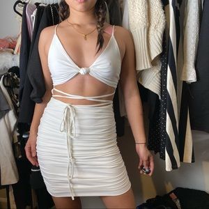 Tiger Mist White mini Dress